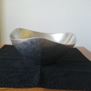 Nambé Tri-Corner Alloy Bowl 11 Inch